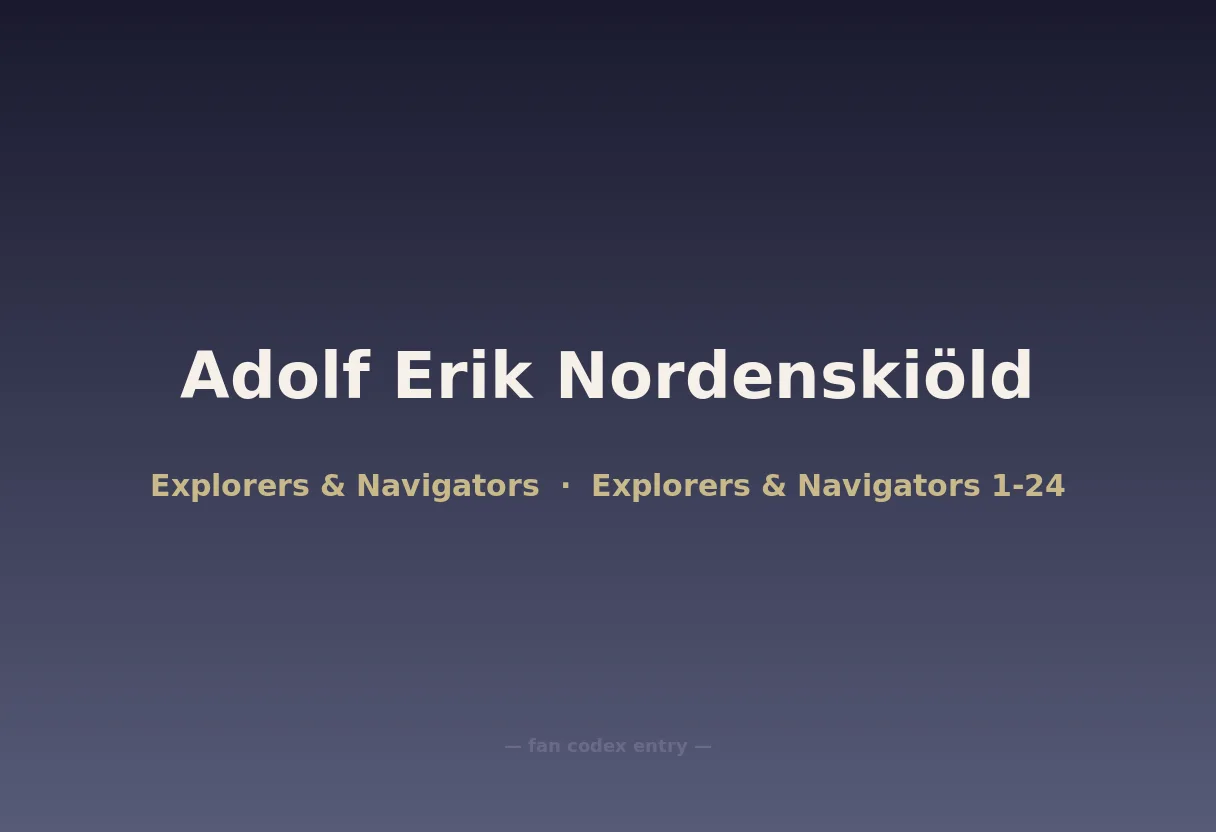 Adolf Erik Nordenskiöld
